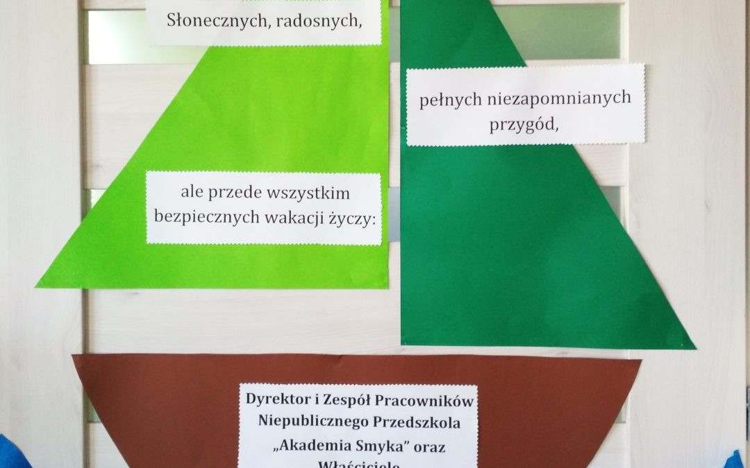 ŻYCZENIA WAKACYJNE DLA WSZYSTKICH PRZEDSZKOLAKÓW